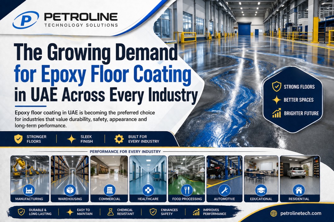 The Growing Demand for epoxy floor coating in UAE across industrial, commercial, and residential facilities with durable seamless flooring solutions.