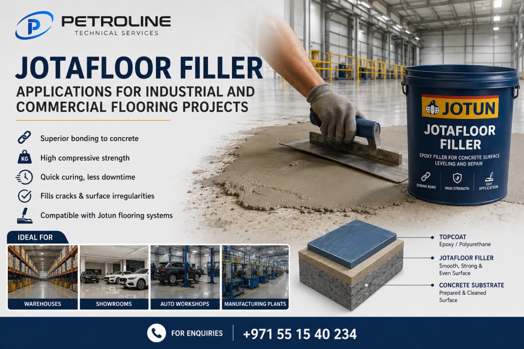 Jotafloor filler for industrial and commercial flooring projects