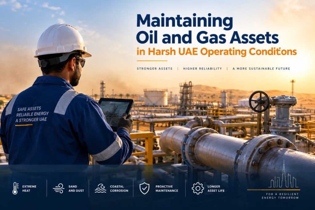 Oil and gas field services in UAE for maintaining pipelines and industrial assets in harsh operating conditions